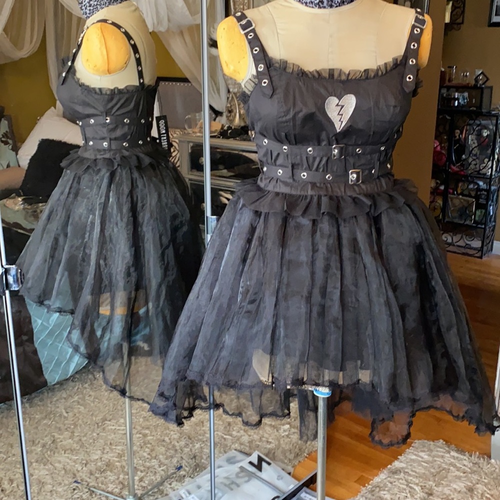 ❌SOLD❌ NWOT Punk Rave Tulle and Lace High Low Skirt